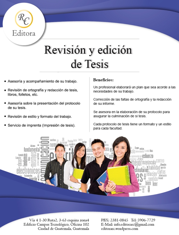 Revisión y edición de tesis en Guatemala